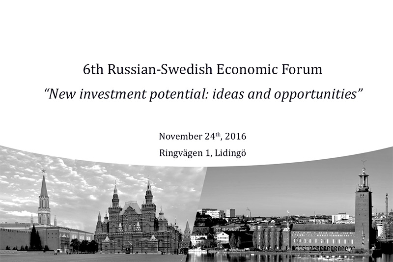 VI Russian-Swedish Economic Forum